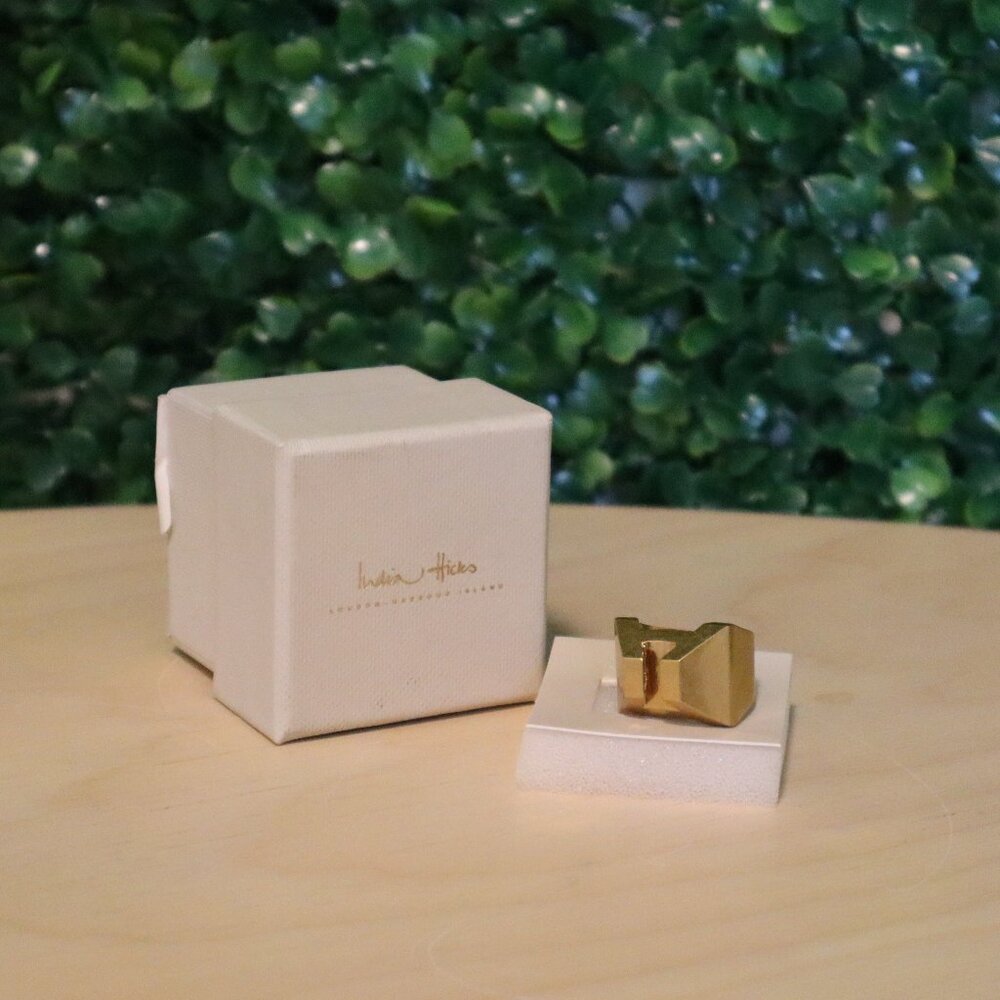 India Hicks Heritage Ring, Gold, S/M Retired Item NIB